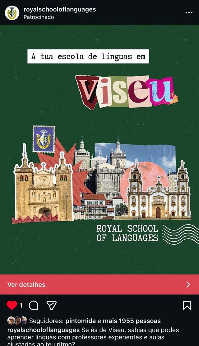 Anúncio patrocinado Royal School — Viseu